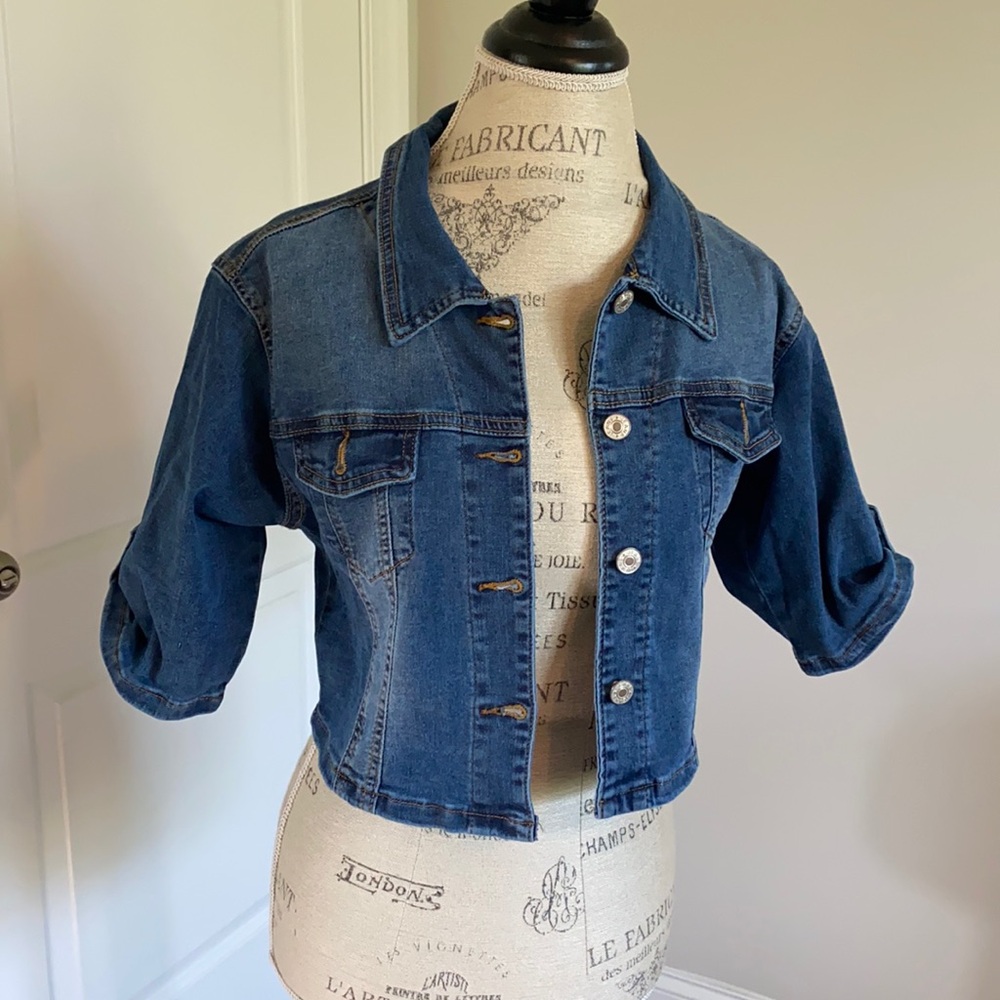 Denim Short Sleeve Denim Jacket